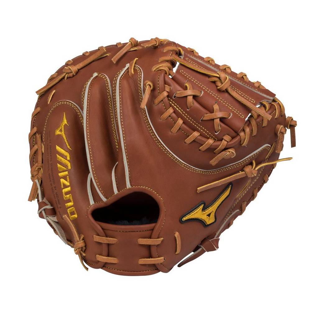 Panske Catchers Mitt Mizuno Pro Limited Edition 33.5" Baseball Hnede Vypredaj TYDU59032
